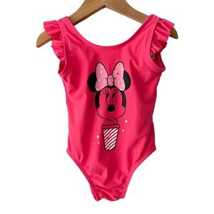 GAP Disney Minnie Toddler Swimsuit in Bright Pink